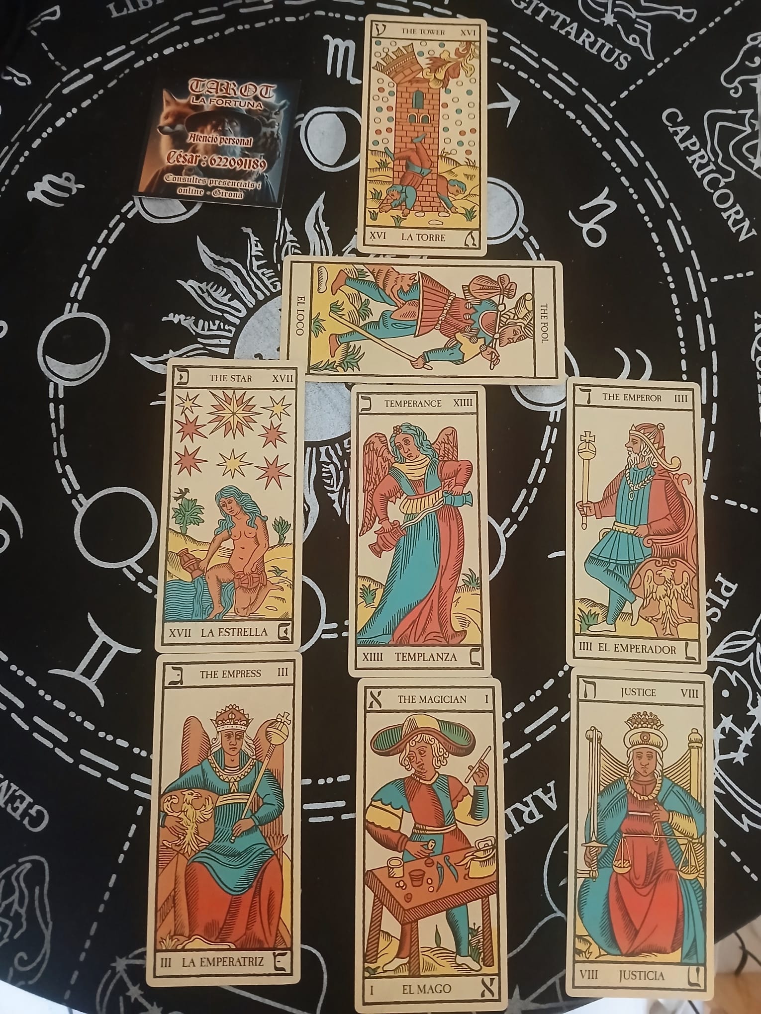 Tirada del tarot online